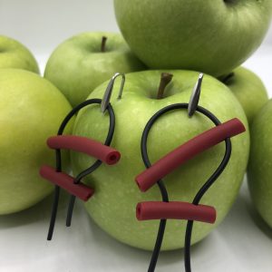 Orecchini Gum burgundy