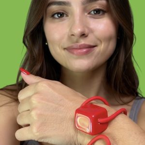 BRACCIALE VIRGOLA GUM ROSSO