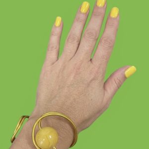 BRACCIALE VIRGOLA ALL giallo