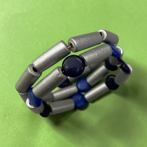 BRACCIALE MEMORY blu-argento