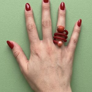 ANELLO SNAKE burgundy