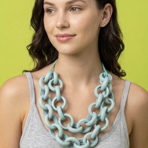 COLLANA SAFE verde acqua