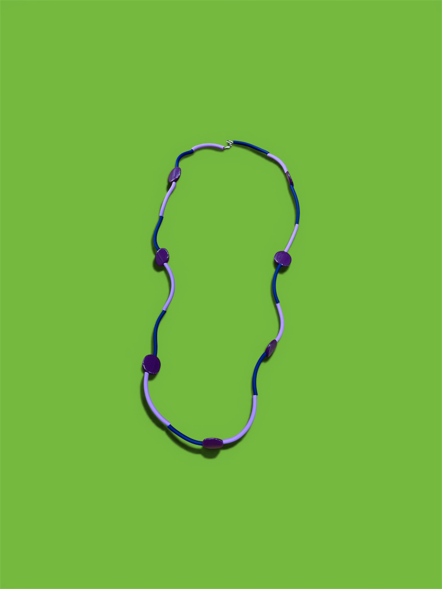 COLLANA SNAKE prugna - immagine 2