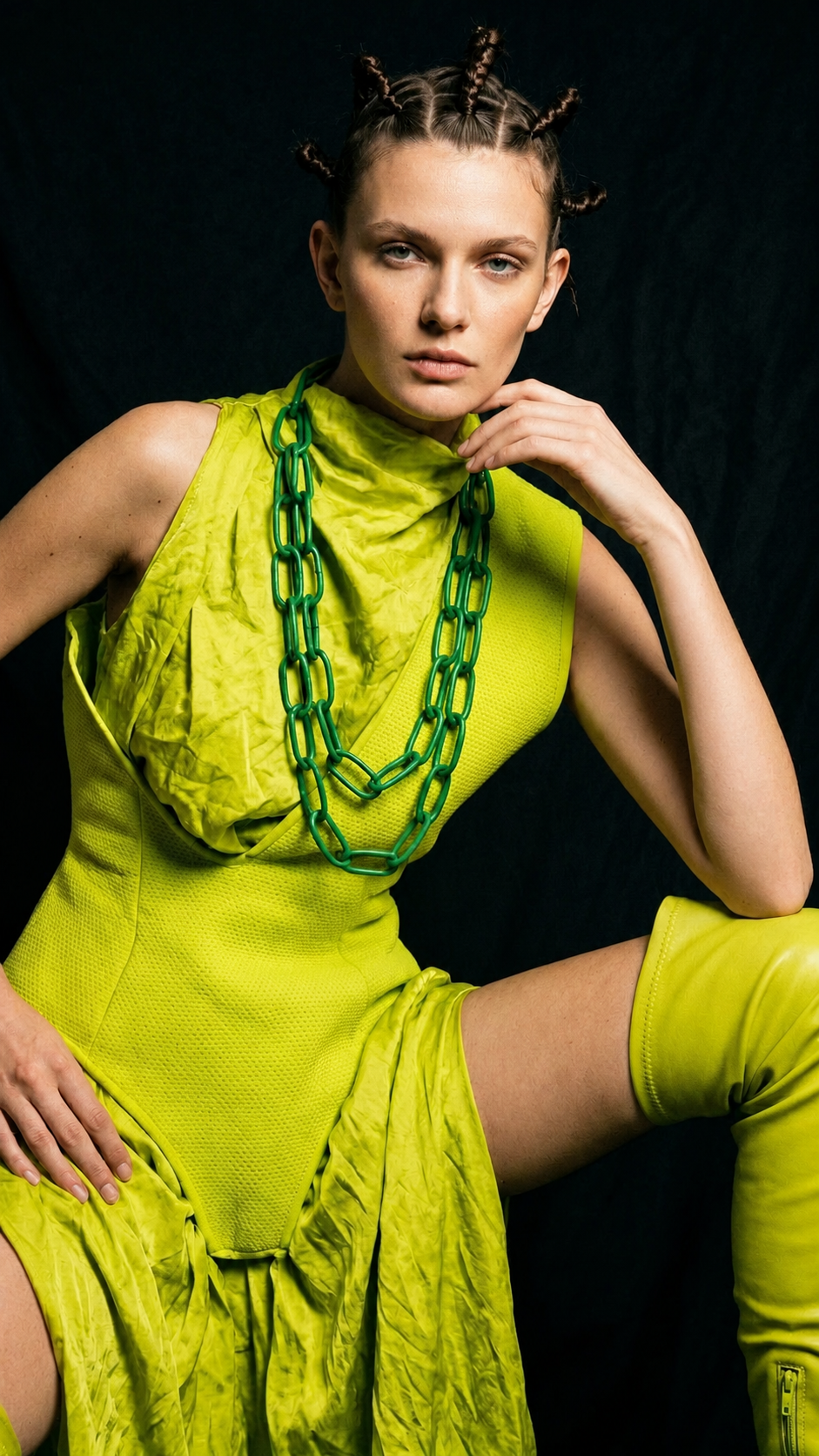 COLLANA CHAIN verde