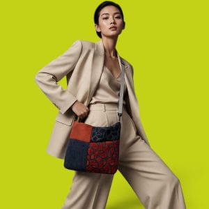 BORSA MOSAIC blu-ruggine